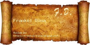 Frankel Dina névjegykártya